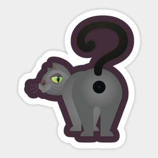 Curious Kitty Cat Sticker